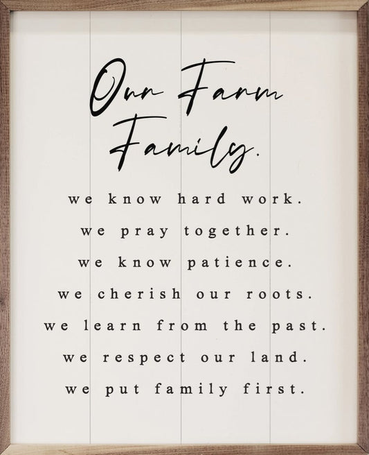 Our Farm Family Values White image 0