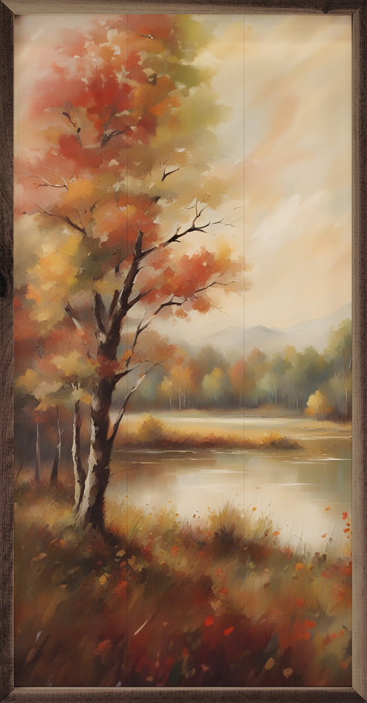 Autumn Trees Near Lake