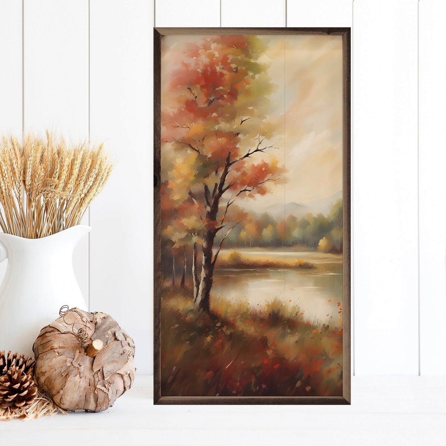 Autumn Trees Near Lake