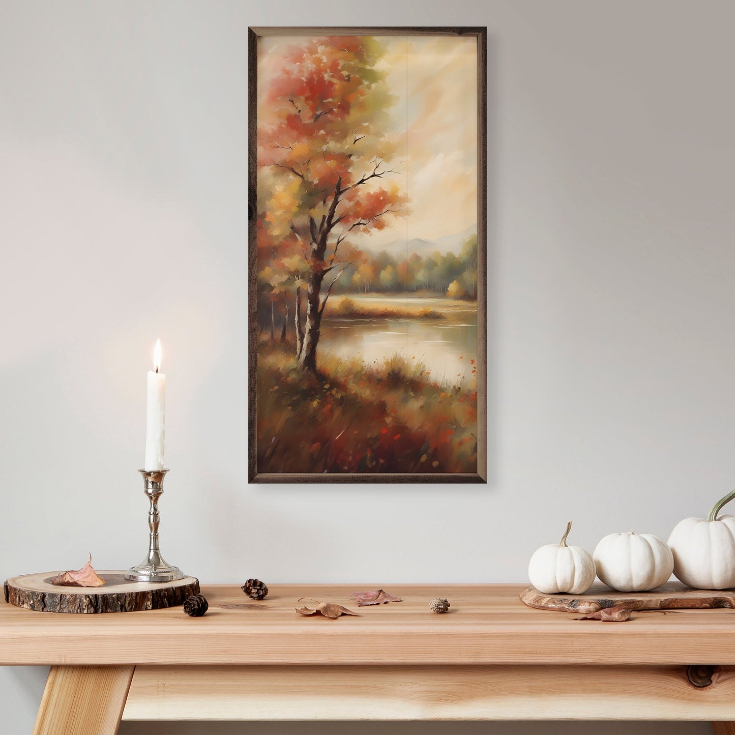 Autumn Trees Near Lake