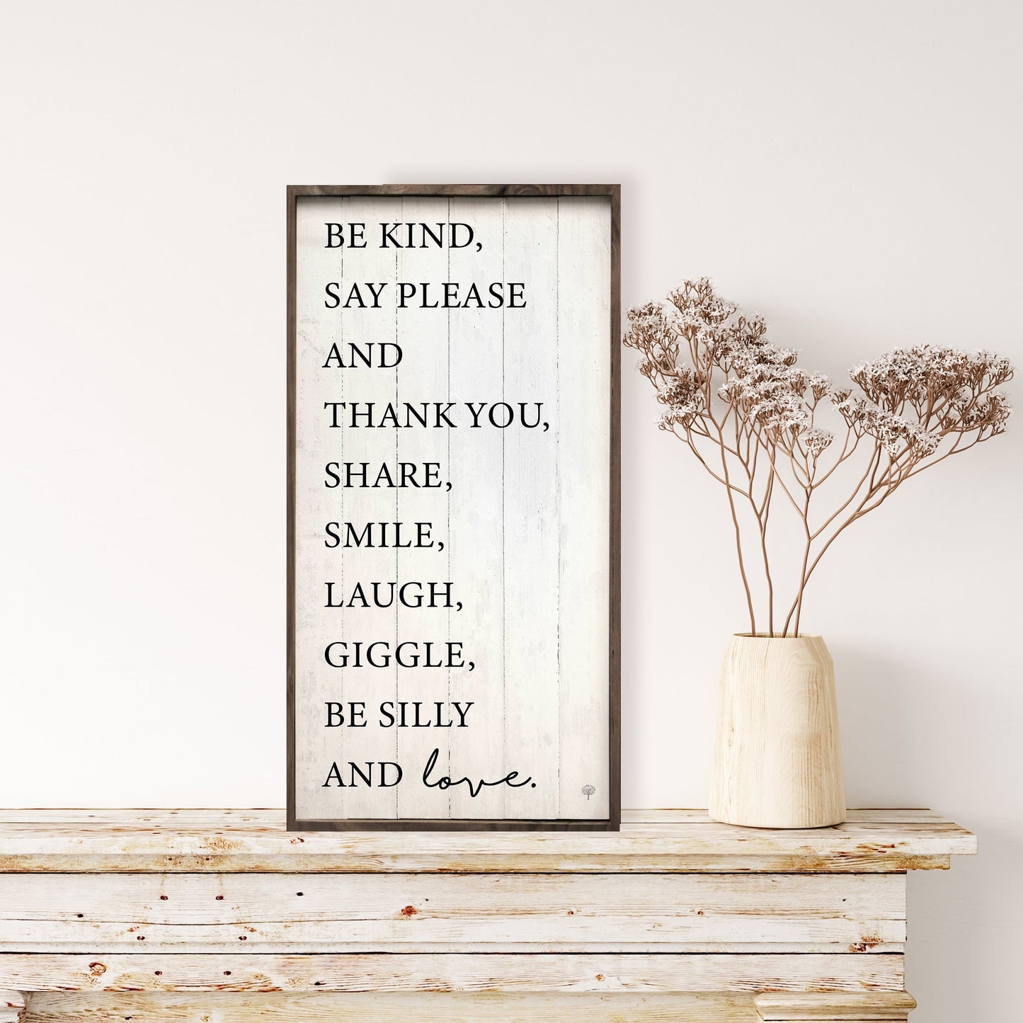 Be Kind Say Please Whitewash