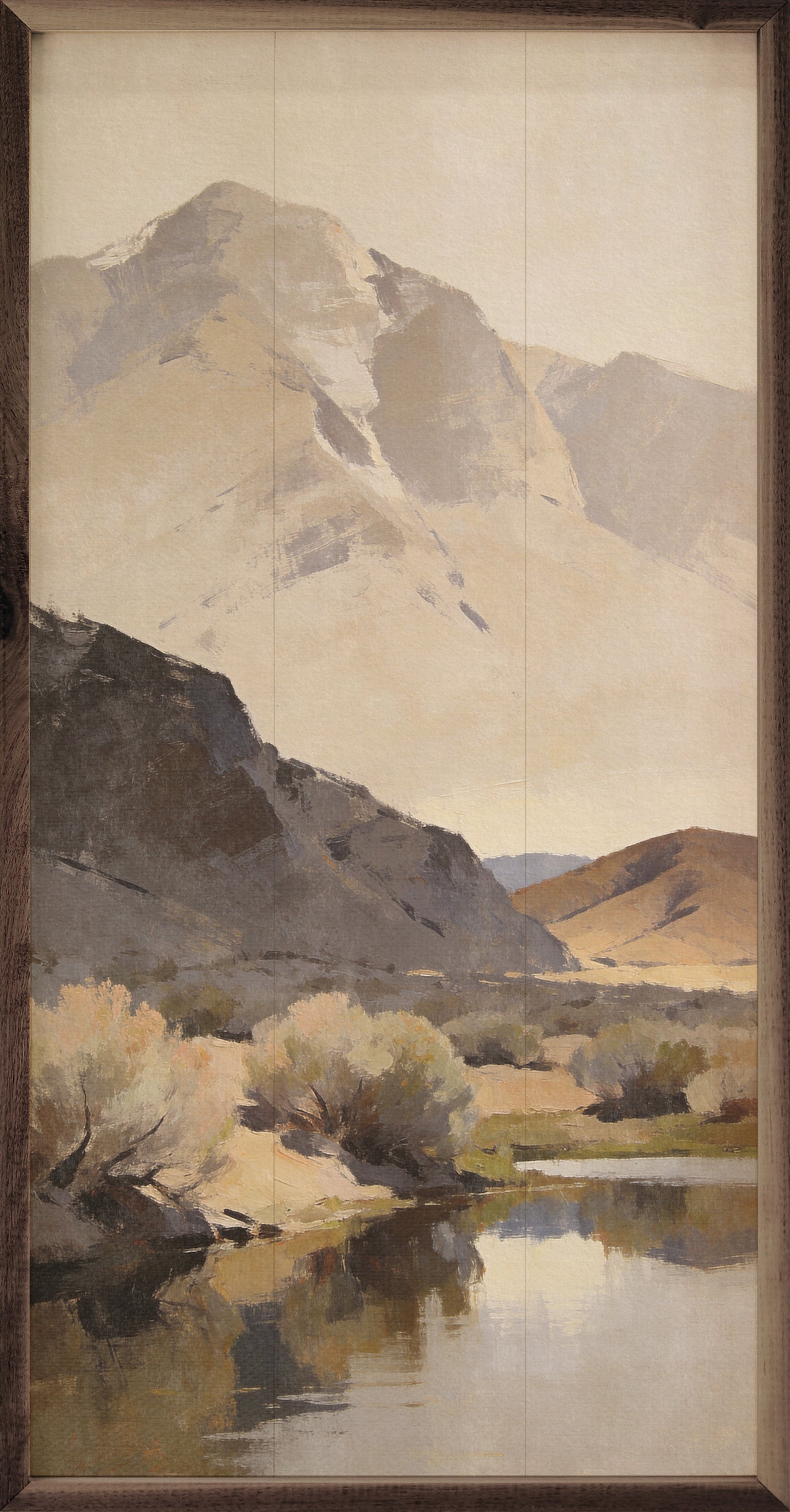Desert Mountains And Quiet Water