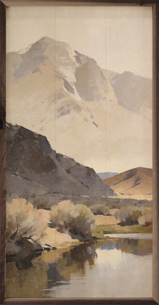 Desert Mountains And Quiet Water