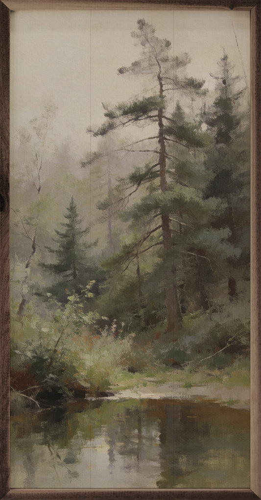 Morning Mist Through The Pines