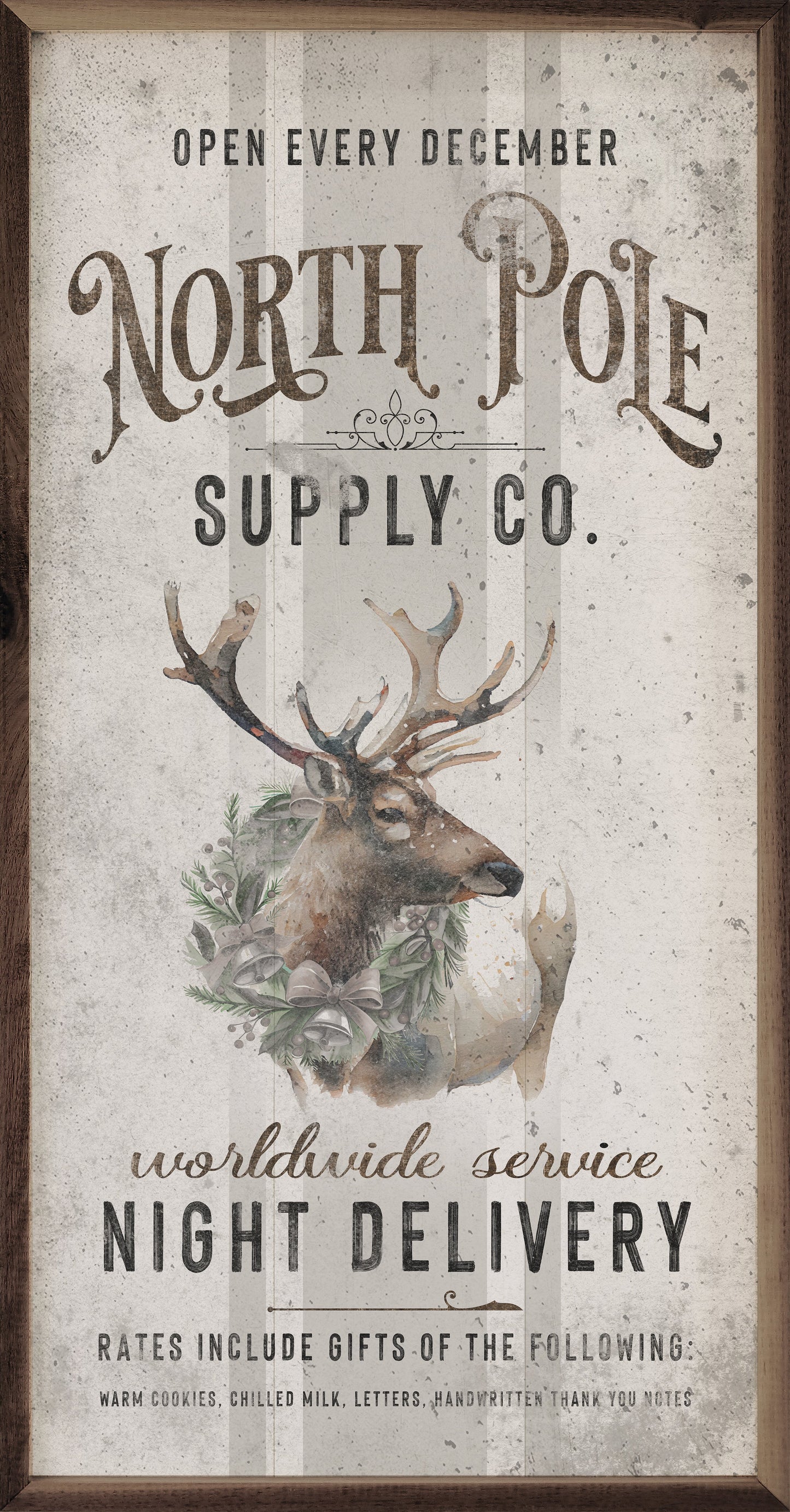North Pole Supply Co Reindeer White