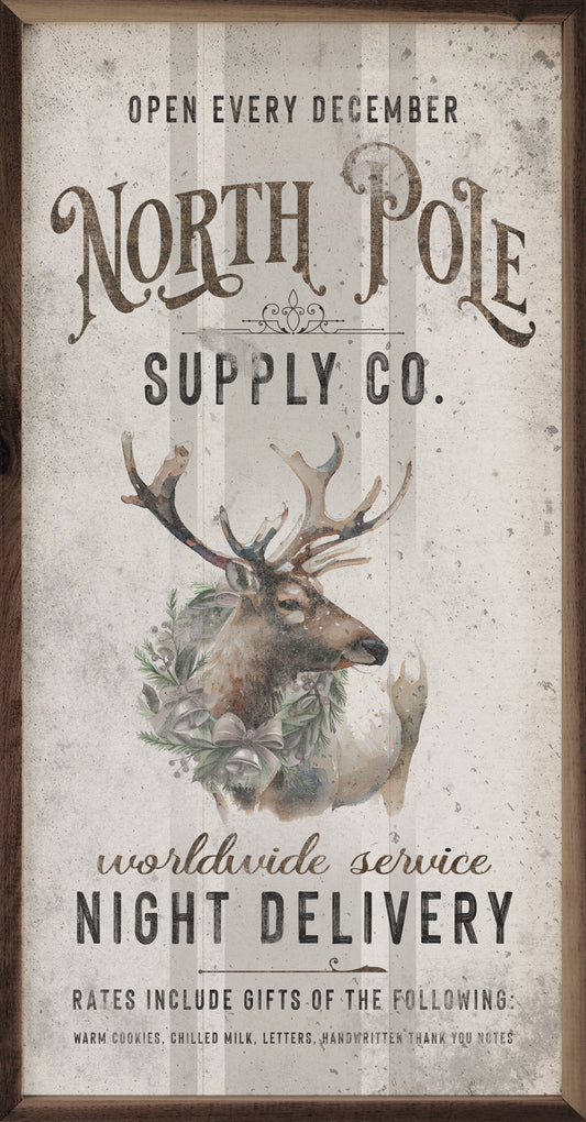 North Pole Supply Co Reindeer White