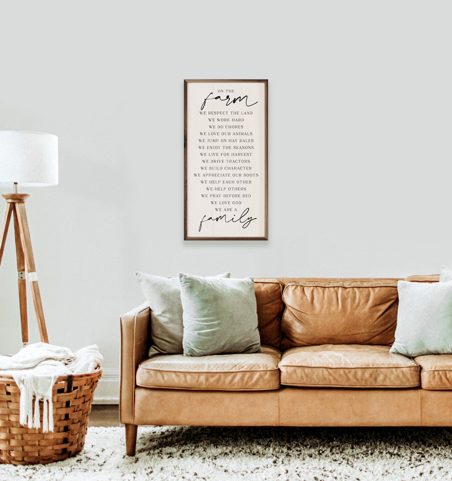 On The Farm We Are Family White