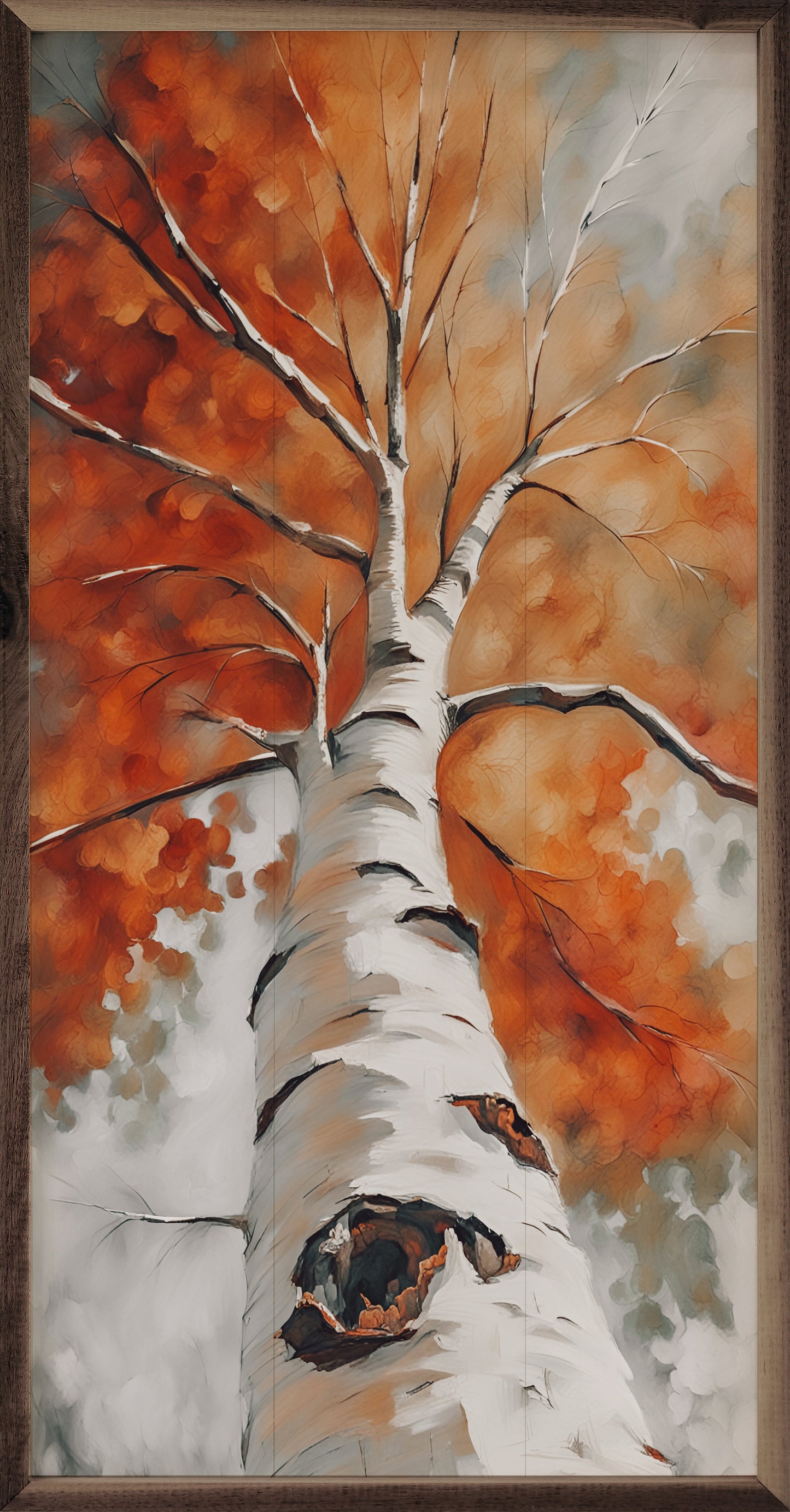 Tall Fall Birch Tree