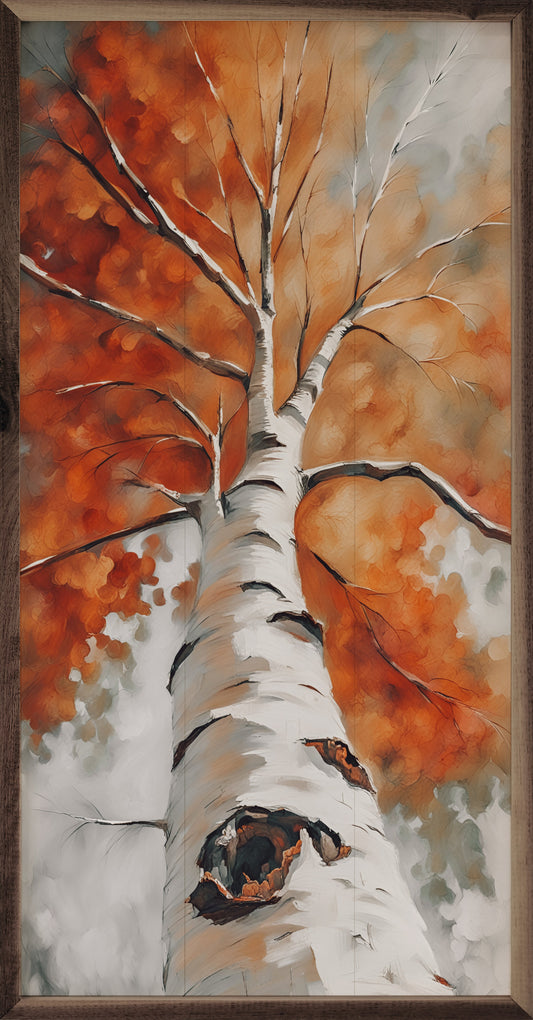 Tall Fall Birch Tree