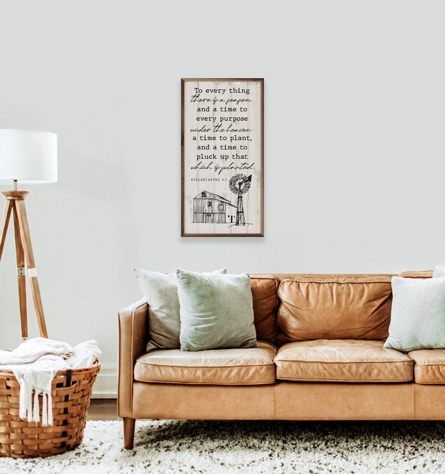 To Everything There Is A Season Barn Windmill Ecclesiastes 3 1 Whitewash