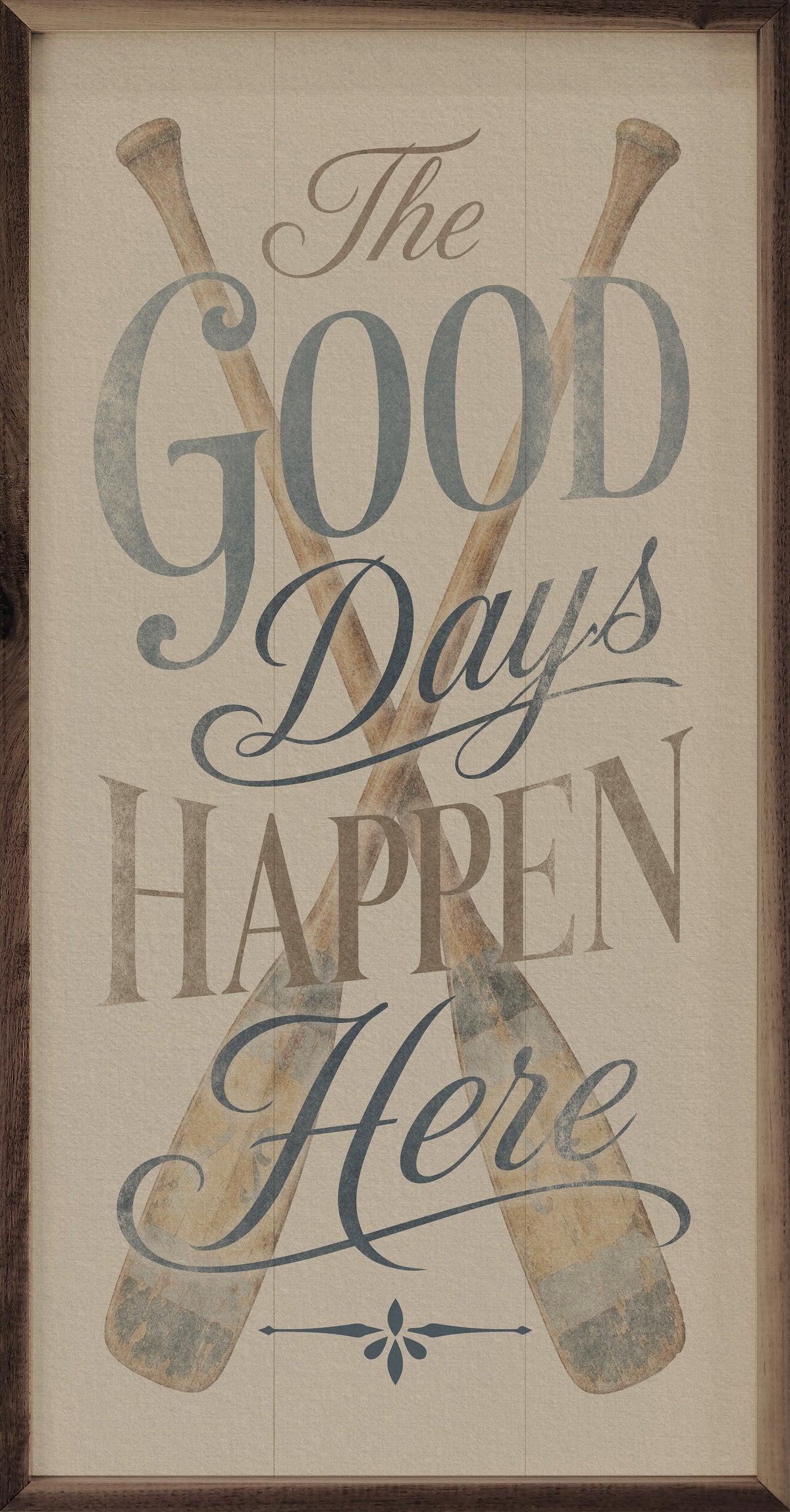 Vintage The Good Days Happen Here Lake Quote