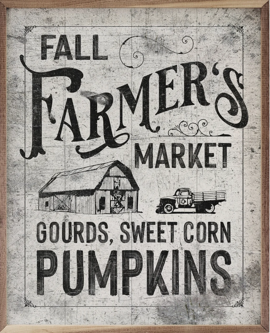 Fall Farmer's Market Border White image 0