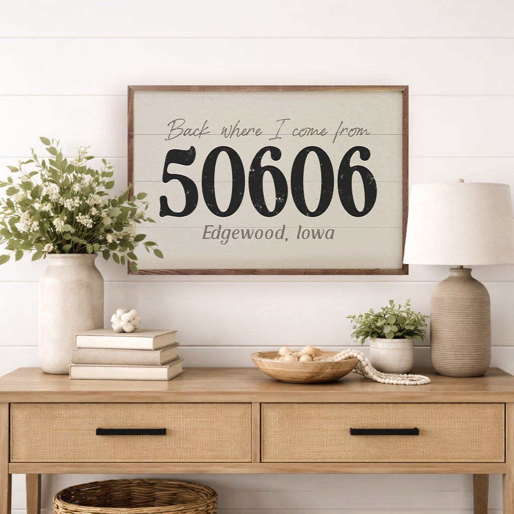 Hometown Personalized Zip Code