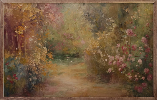 Blossoming Garden Wall