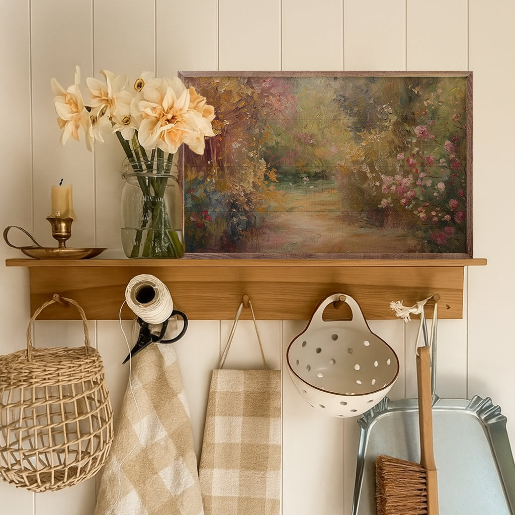 Blossoming Garden Wall