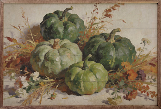 Deep Green Harvest Pumpkin Arrangement