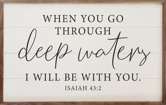 Deep Waters Isaiah 43 2 White