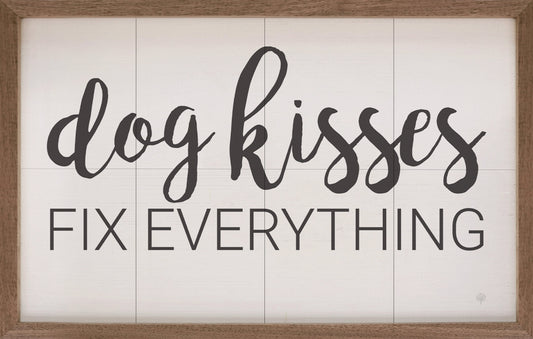 Dog Kisses Fix Everything White