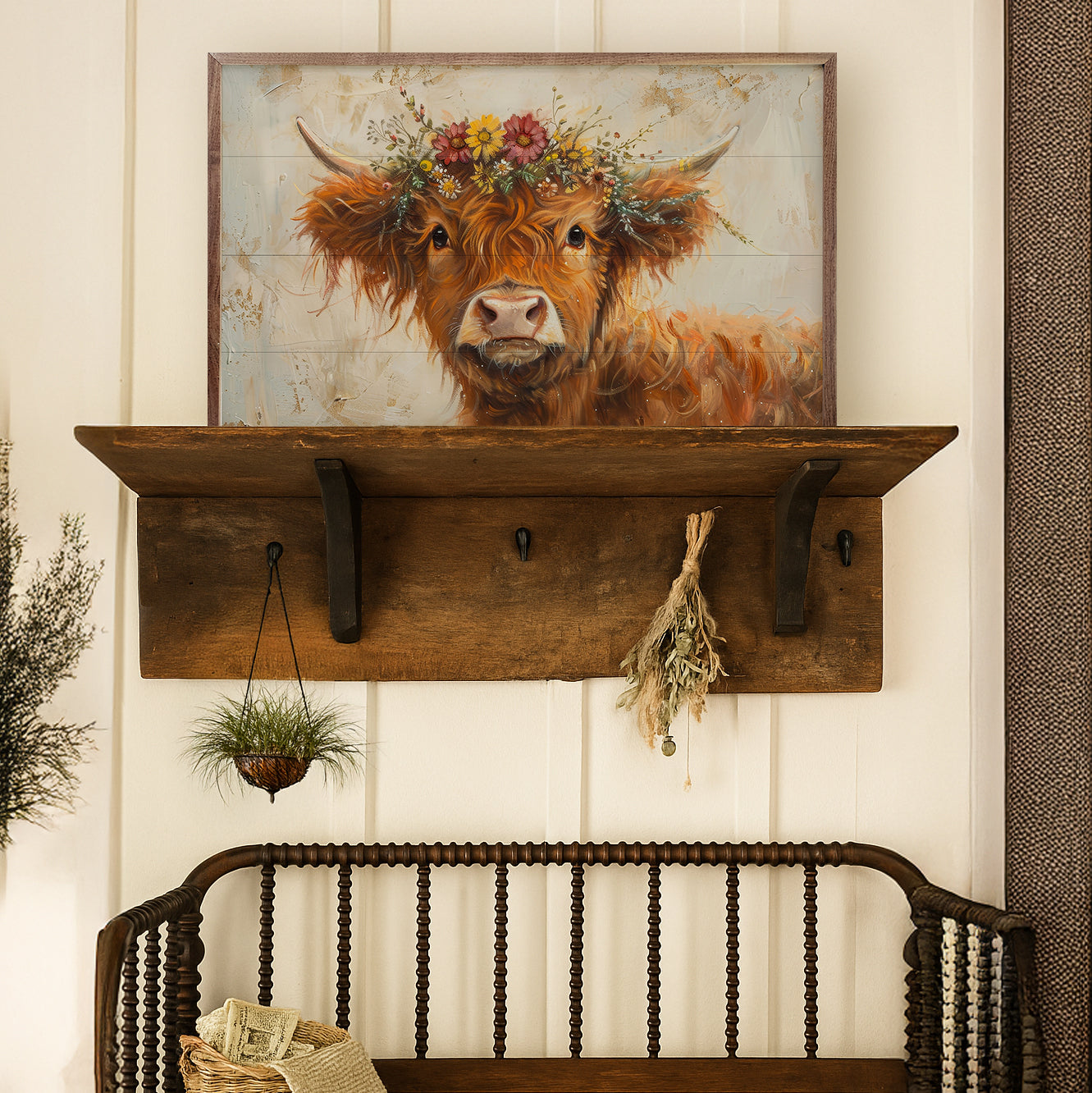 Floral Crown Highland By Petals Prints Design