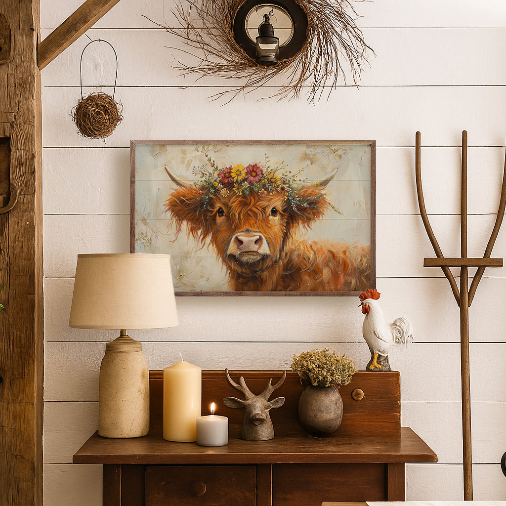 Floral Crown Highland By Petals Prints Design