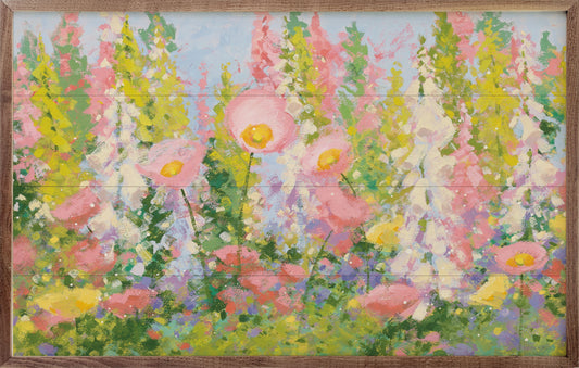 Garden Pastels I Blue Sky By Shirley Novak