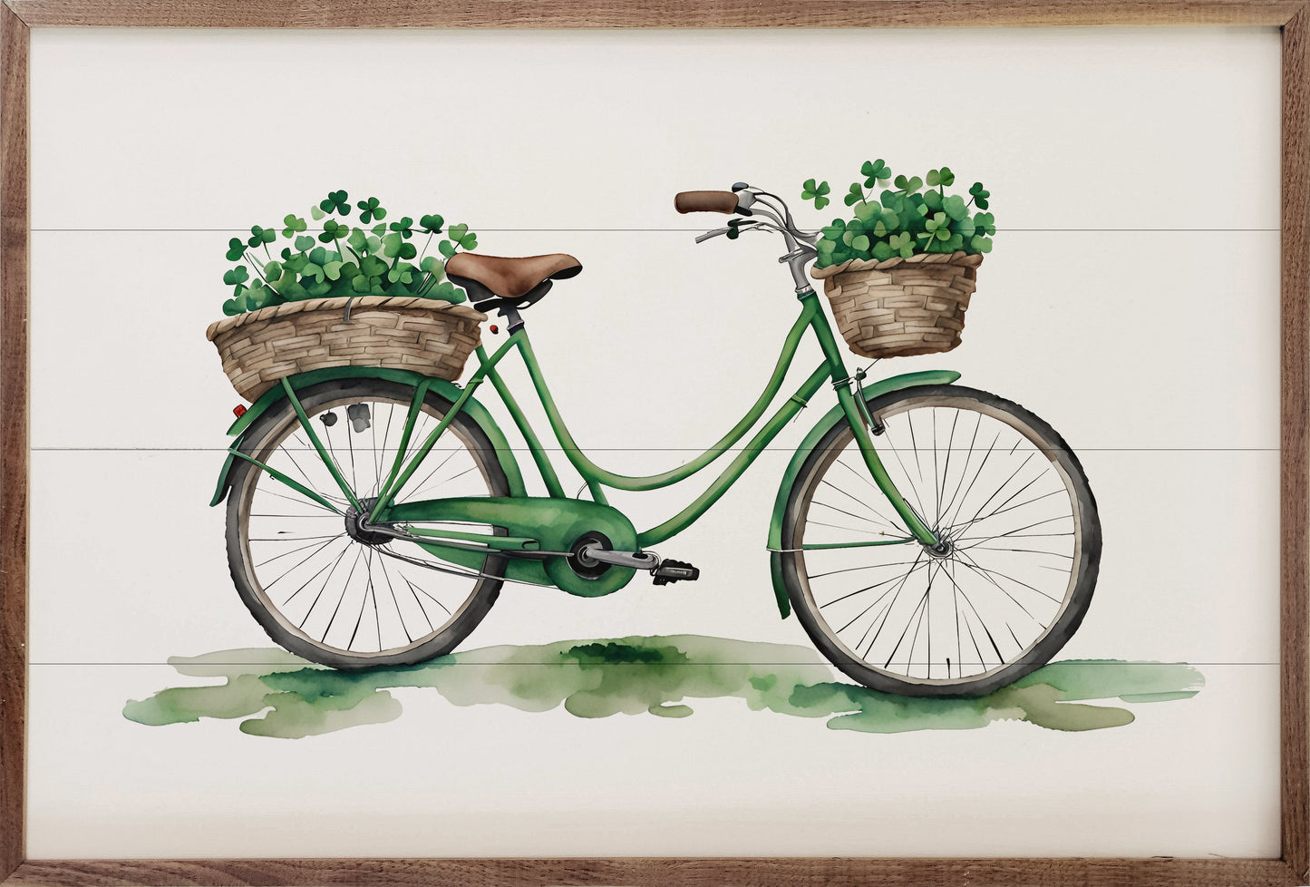 Green Bike White