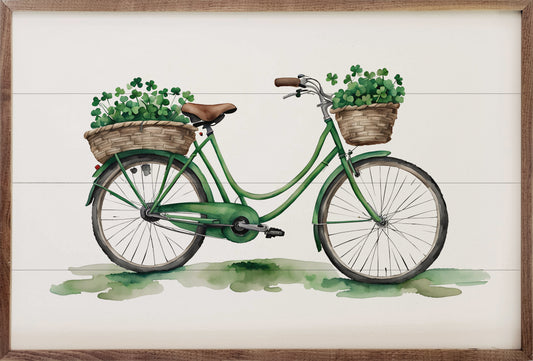 Green Bike White