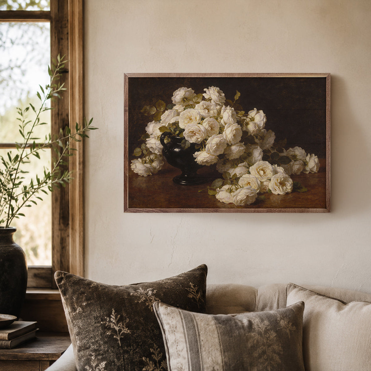Heirloom White Garden Roses