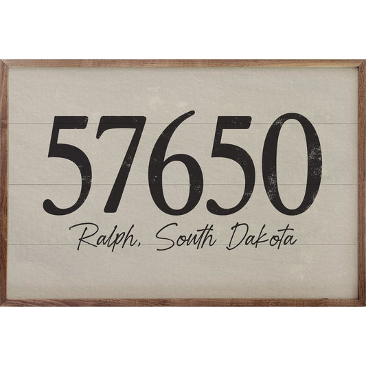 Hometown Personalized Zip Code