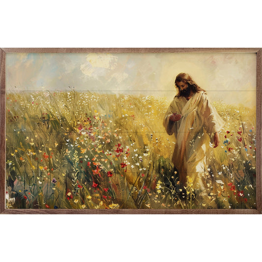 Jesus Among Wildflowers