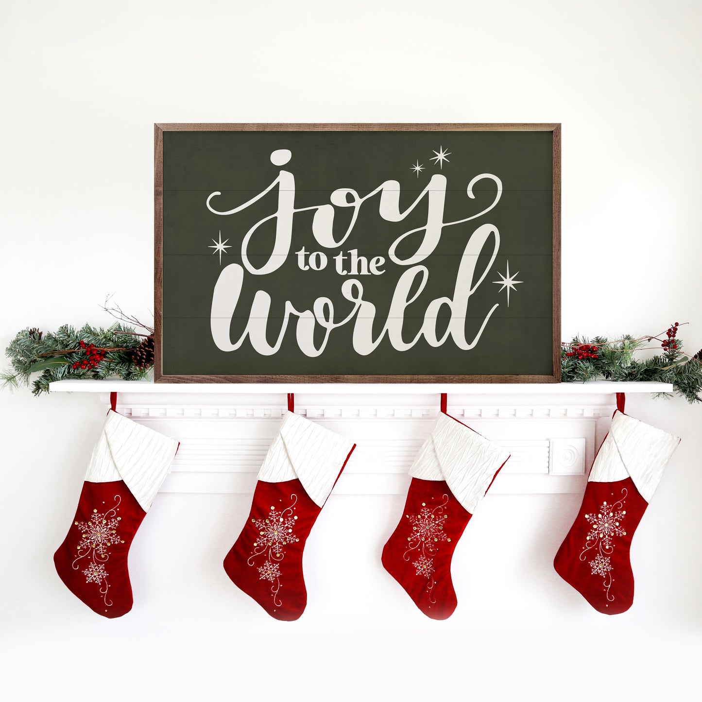 Green Joy To The World White