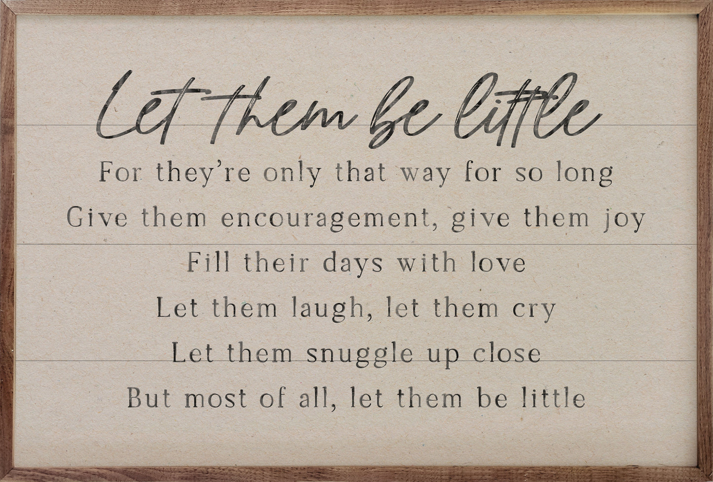 Let Them Be Little