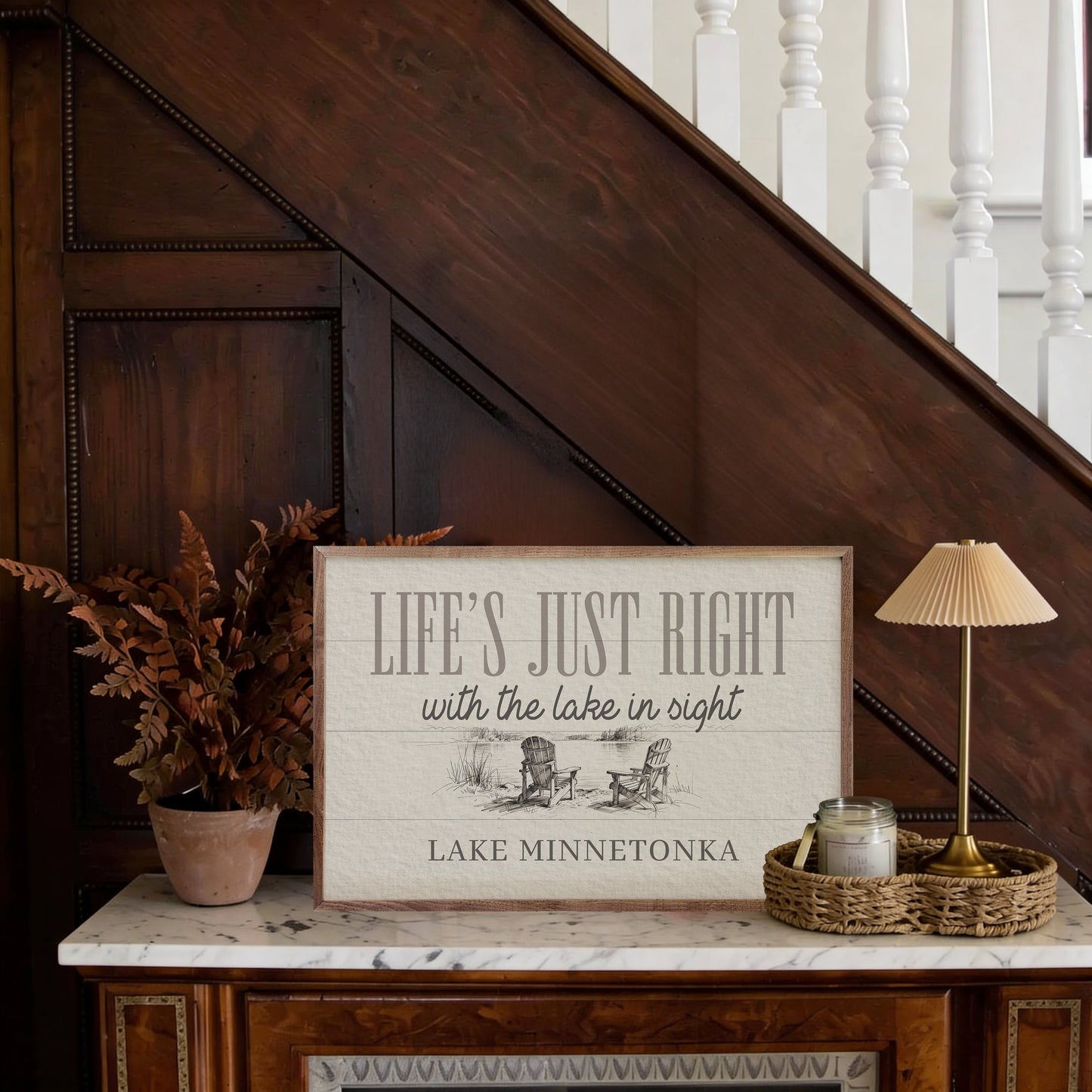 Life's Just Right Personalized Lake
