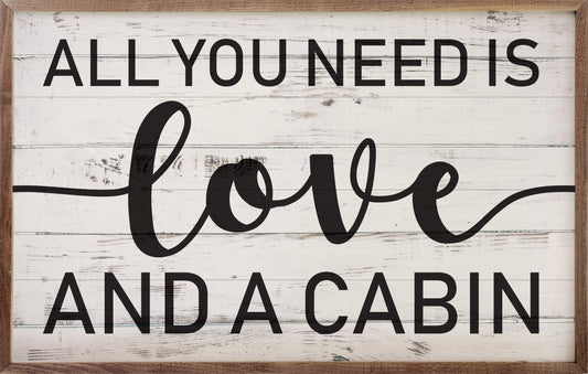 Love And A Cabin Whitewash