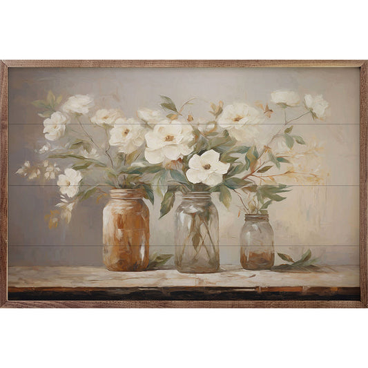 Mason Jar Bouquet By Accent Art Studio