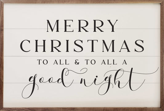 Merry Christmas Script Good Night White