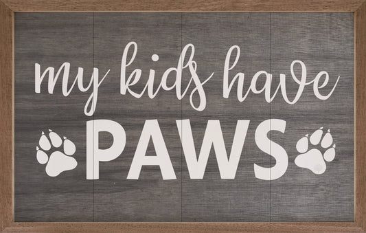 My Kids Have Paws Black