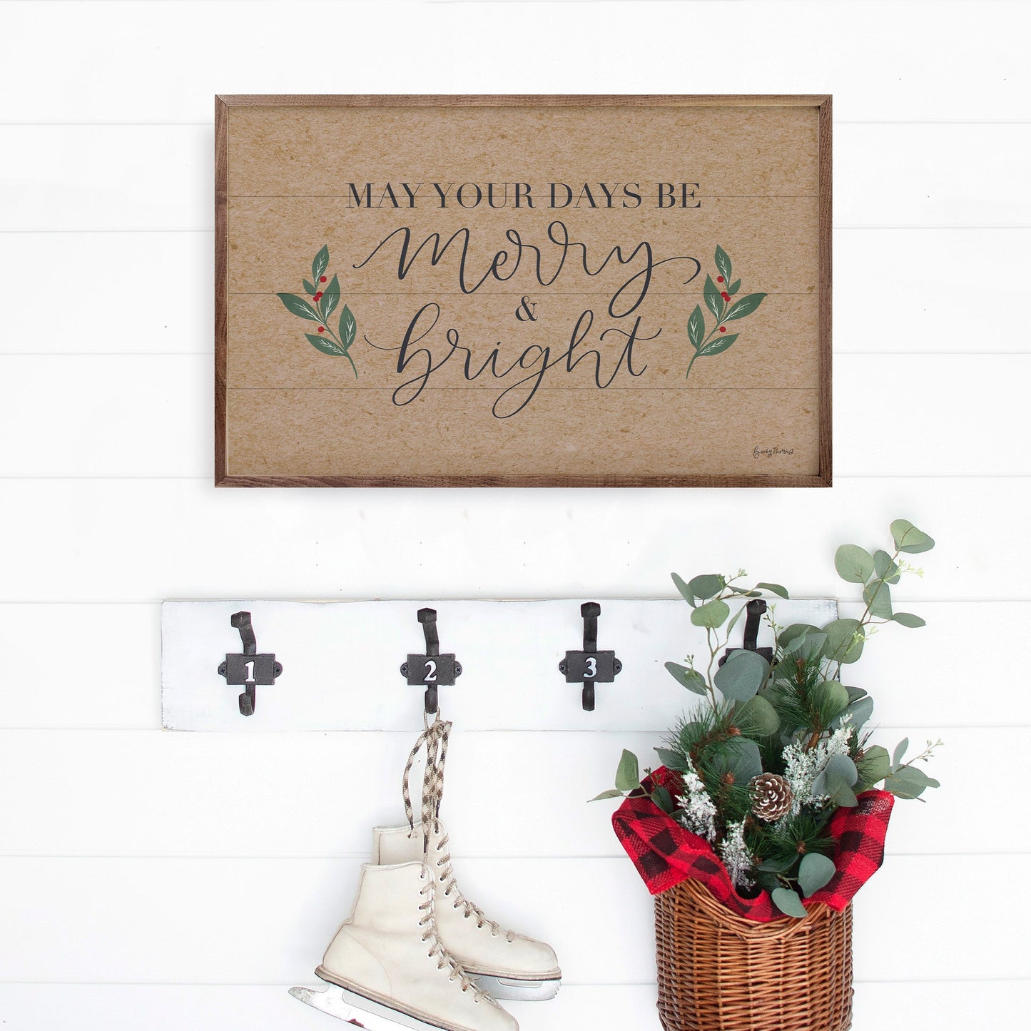 Neutral Christmas I Merry And Bright By Becky Thorns