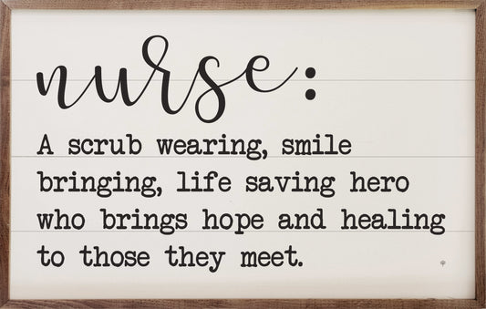Nurse Definition White