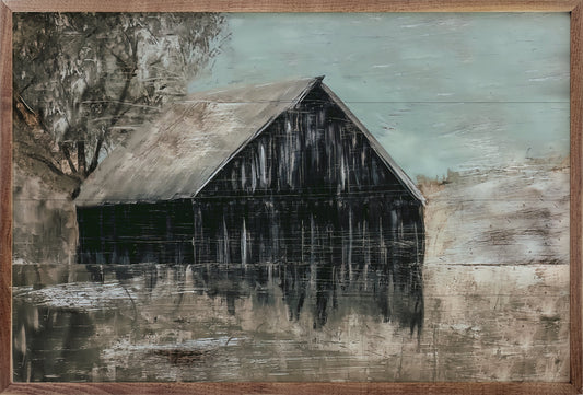 Old Black Barn By Morgan Adams
