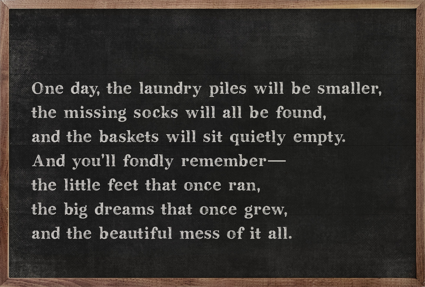 One Day The Laundry Piles