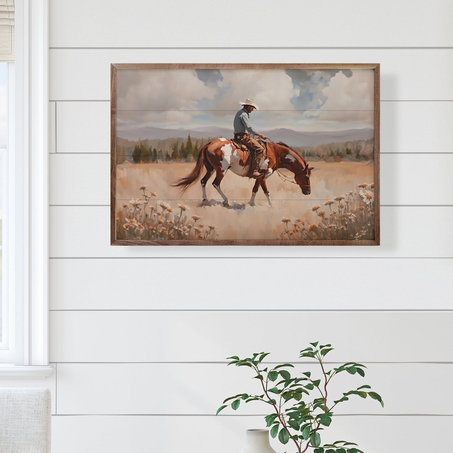 Paint Horse And Rider