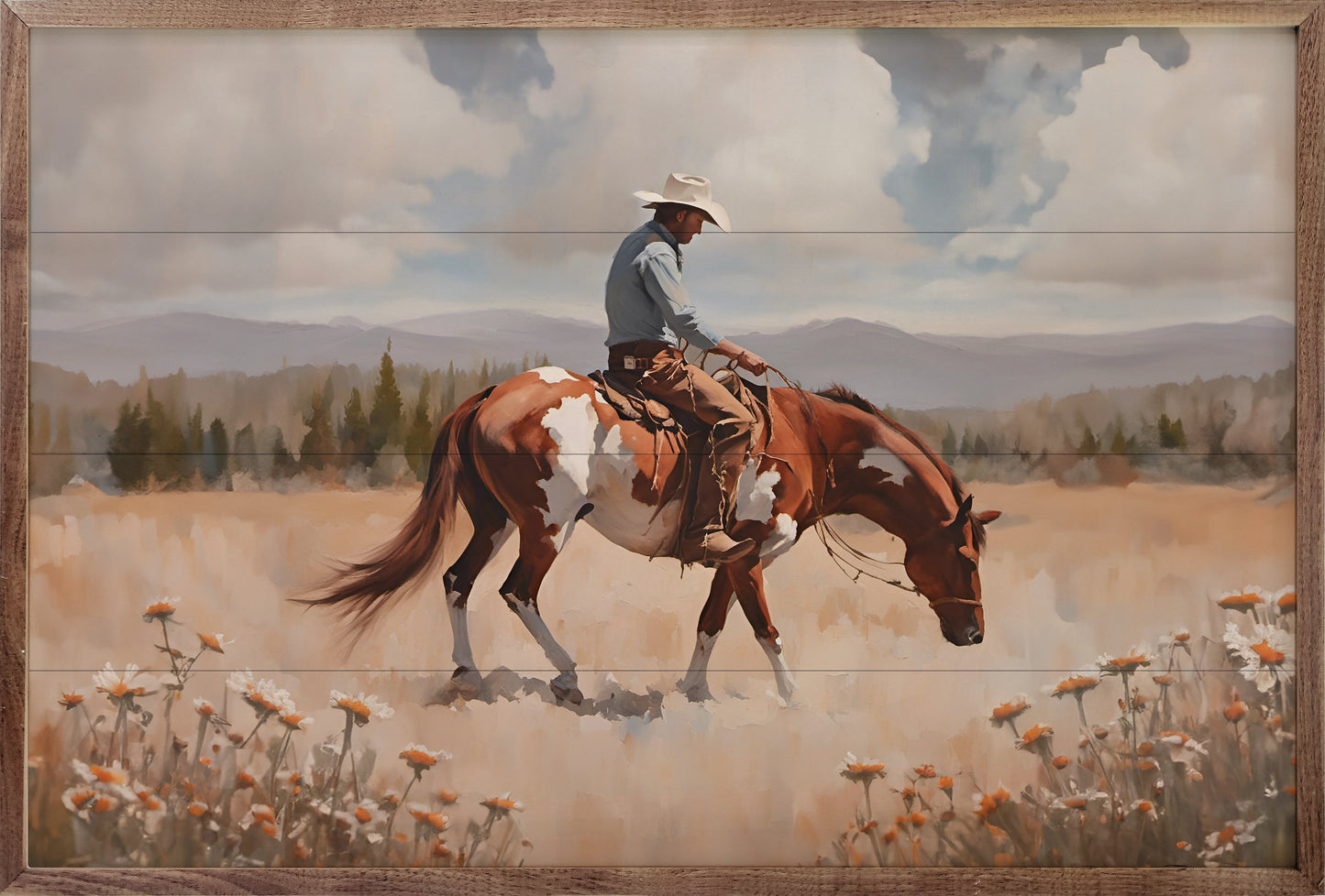 Paint Horse And Rider