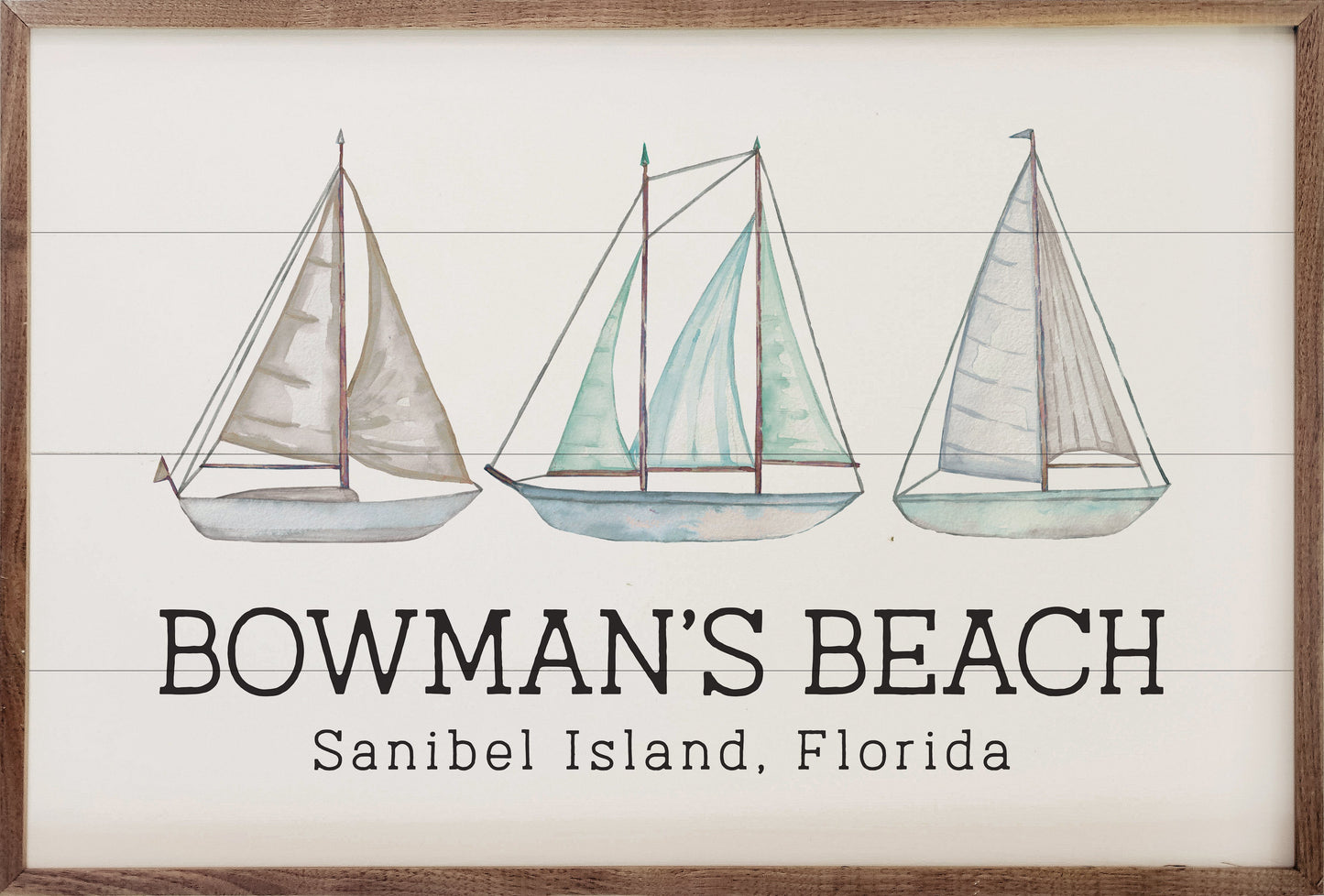 Sailboats Personalized Beach City State