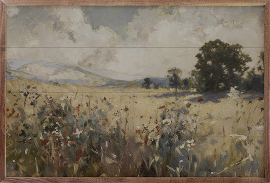 Prairie With Red Flecks