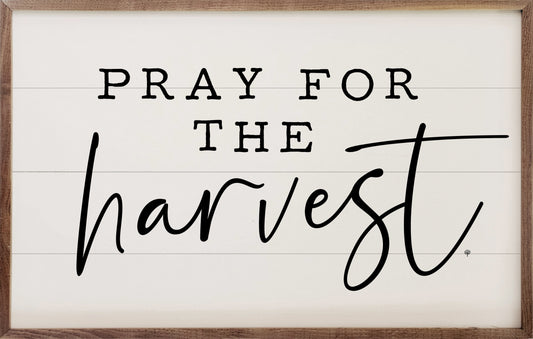 Pray For The Harvest White