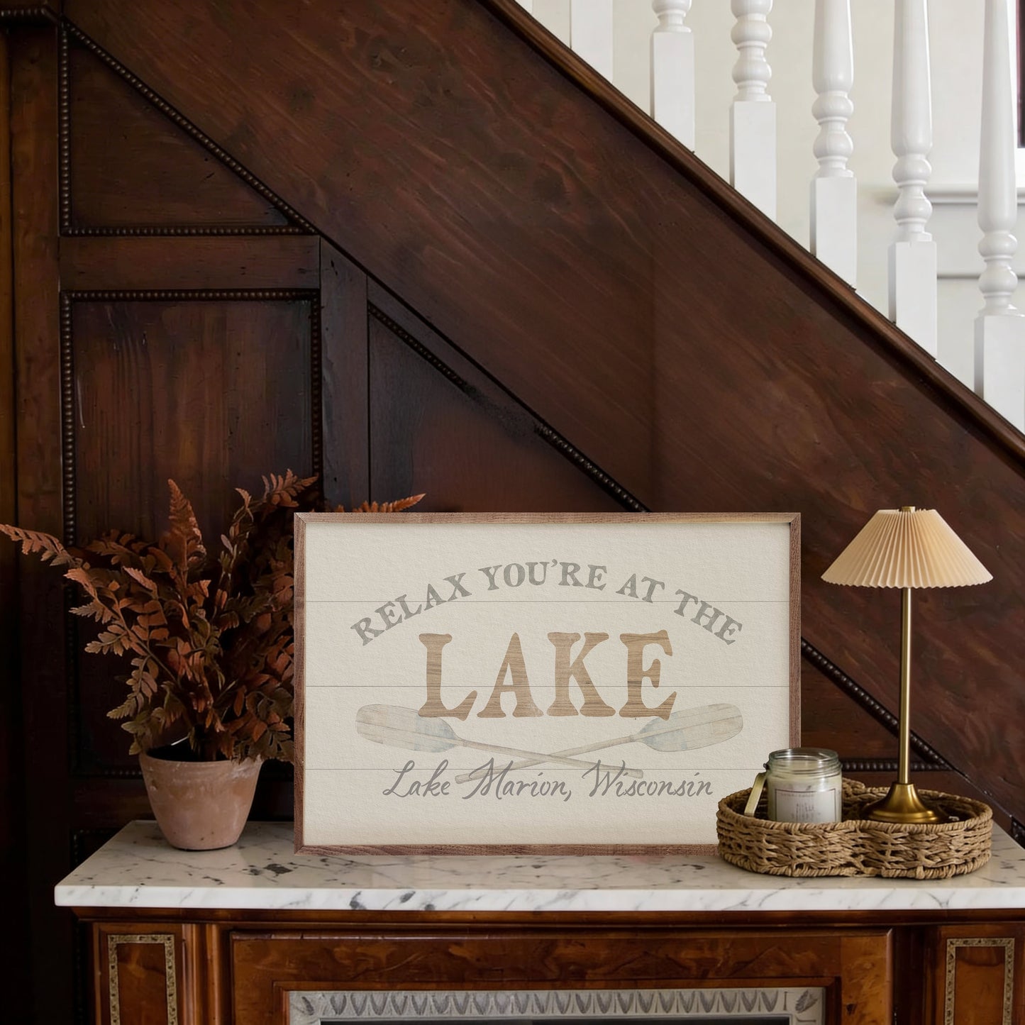 Relax You're At The Lake Oars Personalized