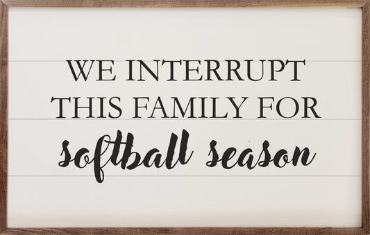 Softball Season White