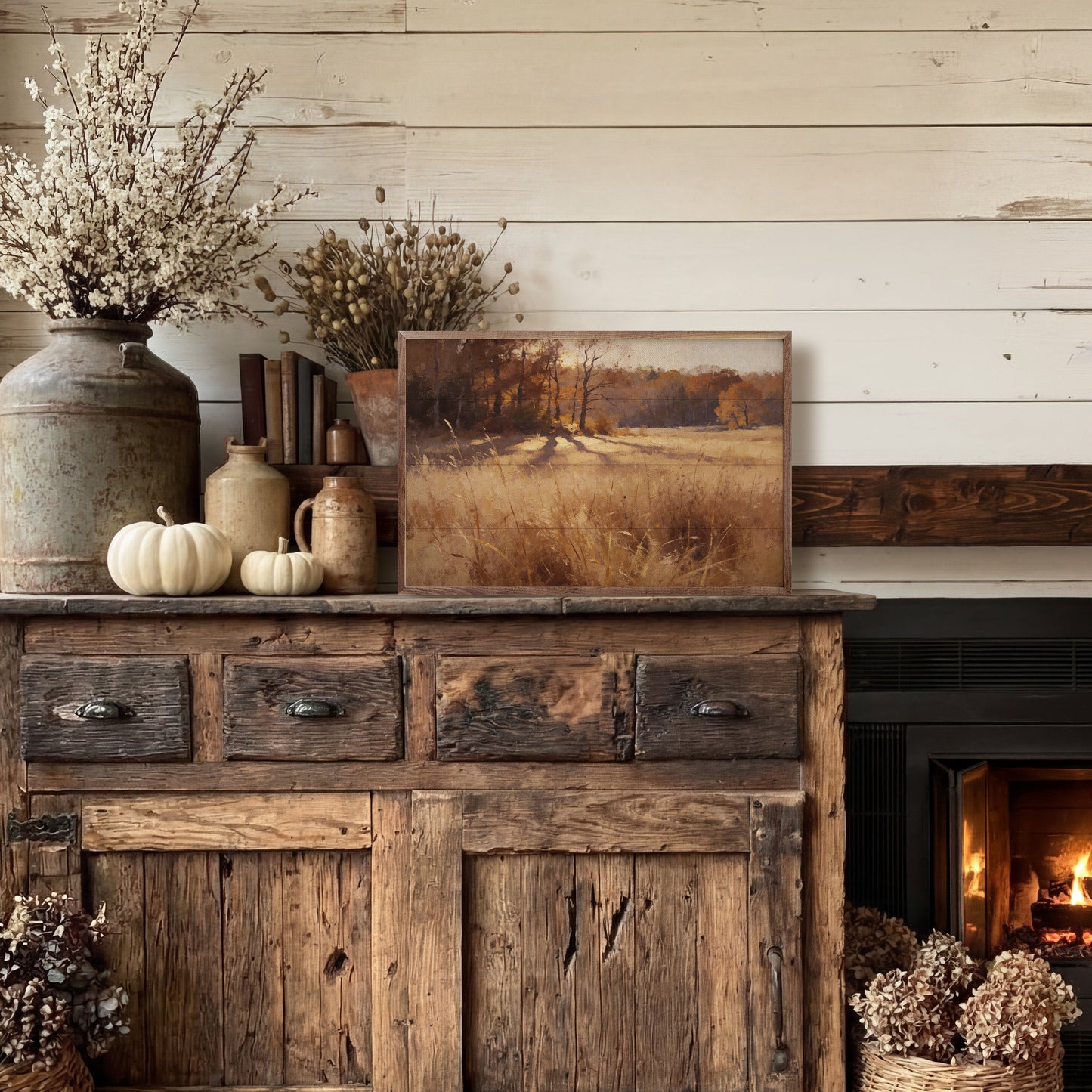 Sunlit Autumn Meadow