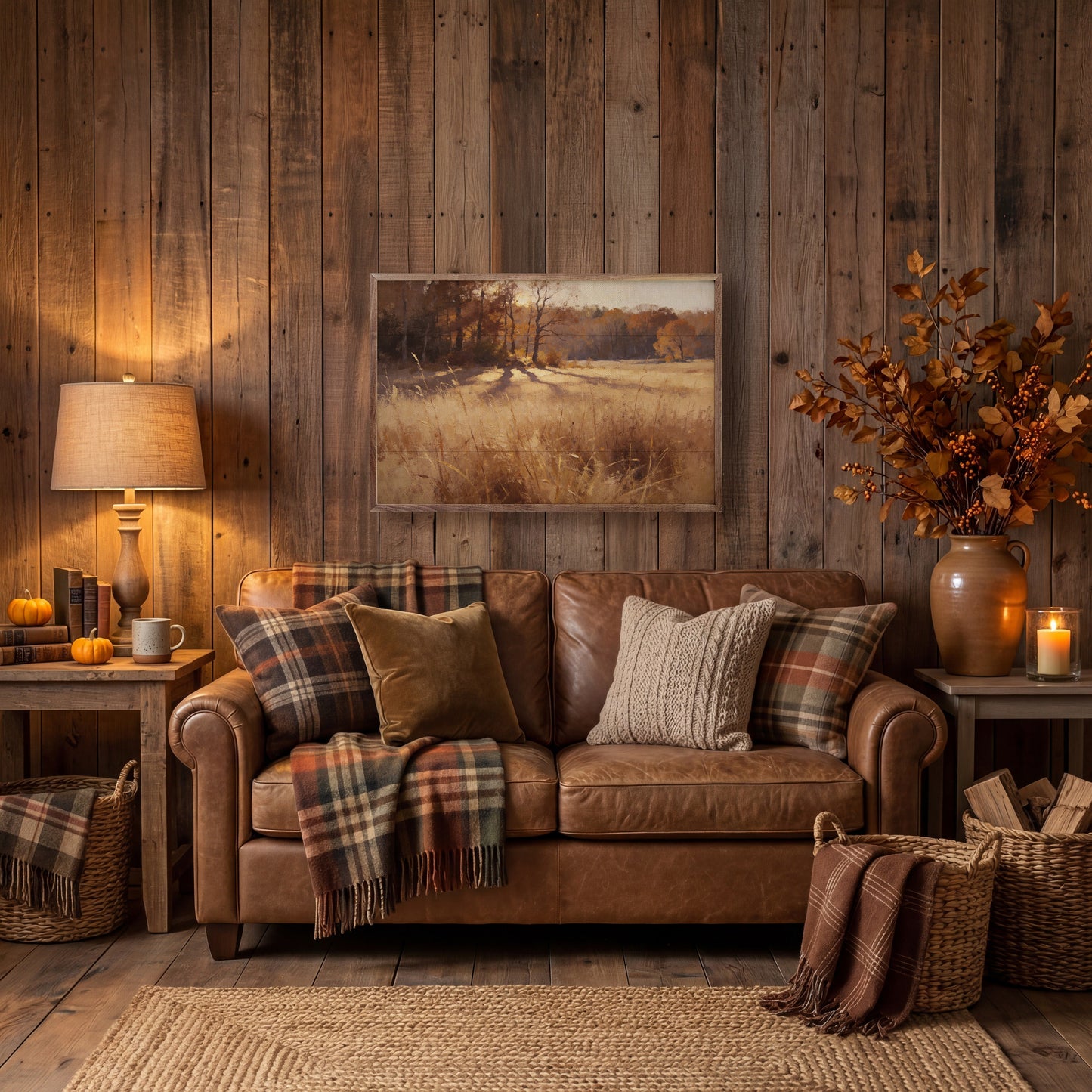 Sunlit Autumn Meadow